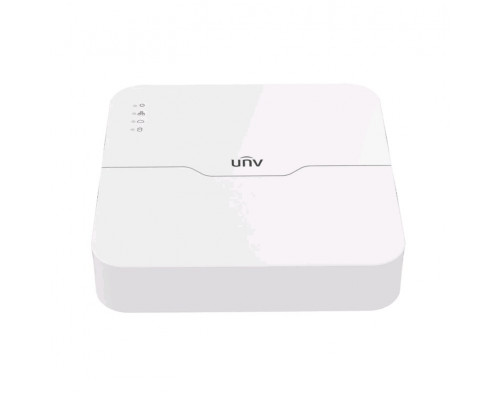 Видеорегистратор Uniview NVR301-S3, каналов: 4, H.265/H.264, 1x HDD, звук Да, порты: HDMI, 2x USB, VGA, память: 6 ТБ, питание: DC48V, с разрешением 4к