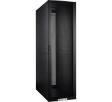 Шкаф серверный напольный Lanmaster DC, 42U, 1992х600х1070 мм (ВхШхГ), дверь: перфорация, боковая панель: без панели, разборный, цвет: чёрный
