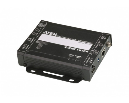 Удлинитель Aten, портов: 1, HDMI (Type A), с поддержкой HDBaseT, (VE814AT-AT-G)
