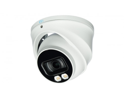 Сетевая IP видеокамера RVI, купольная, универсальная, 4Мп, 1/2,7’, 2688×1520, 25к/с, цв:0,003лк, об-в:2,8мм, RVi-1NCEL4336 (2.8) white