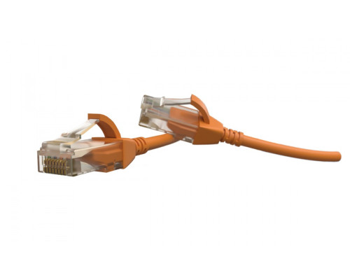Шнур комм. Hyperline, кат. 6, неэкр., U/UTP, RJ45/RJ45, LSZH, AWG28 3м, оранжевый