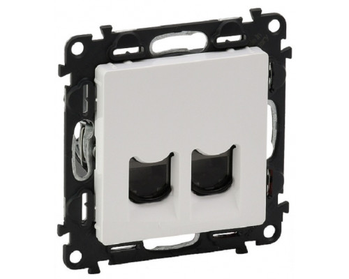 Розетка информационная Legrand Valena Life, 2x RJ45, кат. 5е, неэкр., внешняя, 51х58 мм (ВхШ), цвет: белый, (LEG.753441)