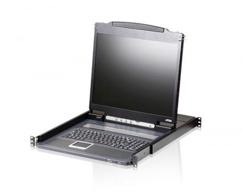 Устройство управления Aten, портов: 1 х SPHD-18, 44х485х585,1 мм (ВхШхГ), USB, PS/2, цвет: чёрный