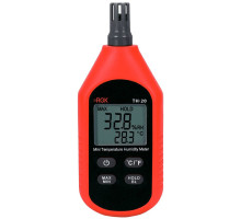 Термогигрометр RGK, (TH-20 + поверка), температурный, с дисплеем, питание: батарейки, корпус: пластик, (778619)