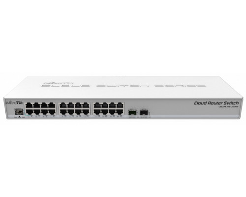 Коммутатор Mikrotik, CRS326-24G-2S+RM