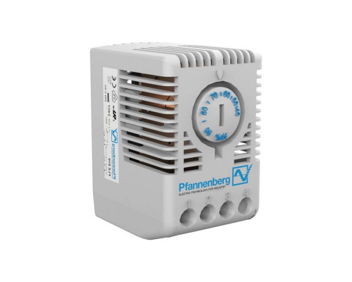 Гигростат Pfannenberg FLZ, 85х45х55 мм (ВхШхГ), на DIN-рейку, для шкафов, 230V, (нагреватель-вентилятор)