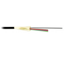 Кабель ВО Hyperline Tight Buffer,  2хОВ, OM2 50/125, LSZH, Ø 4,5мм, универсальный, диэлектрический, цвет: чёрный