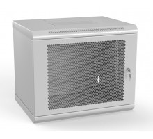 Шкаф телекоммуникационный настенный Hyperline TWL, 19", 9U, 500х600х300 мм (ВхШхГ), дверь: перфорация, разборный, цвет: серый