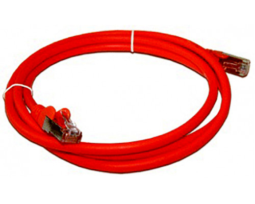 Шнур комм. Lanmaster, кат. 5е, экр., FTP, RJ45/RJ45, LSZH, 3м, красный