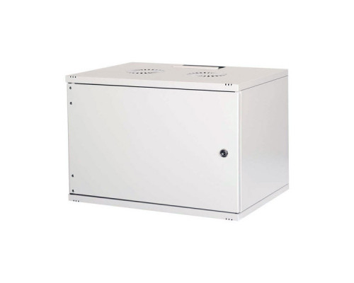 Шкаф телекоммуникационный настенный Lande NETbox SOHO, 19", 12U, 595х540х400 мм (ВхШхГ), дверь: металл, разборный, цвет: серый