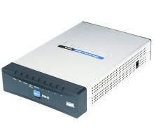 Маршрутизатор Cisco, Small Business, портов: 6, LAN: 4, WAN: 2, скорость мб/с: 100, 38,5х130х200 мм (ВхШхГ), цвет: серый, стандарт 802.3u, RV042