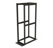 Стойка открытая 19" Hyperline ORK2A, серверная, 42U, 2070х550х850 мм (ВхШхГ), глубина 600 мм, двухрамная, цвет: чёрный