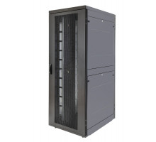 Шкаф серверный напольный Eurolan Rackcenter D9000, IP20, 48U, 2320х750х1000 мм (ВхШхГ), дверь: перфорация, боковая панель: сплошная, 2 части, собранны