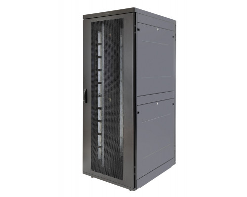 Шкаф серверный напольный Eurolan Rackcenter D9000, IP20, 48U, 2320х750х1000 мм (ВхШхГ), дверь: перфорация, боковая панель: сплошная, 2 части, собранны