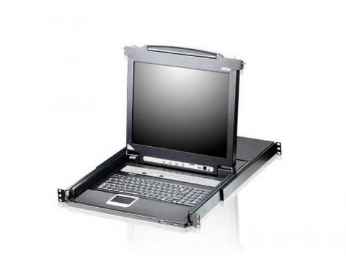 Переключатель KVM Aten, Altusen, портов: 16 х SPHD-17, 440х480х605 мм (ВхШхГ), USB, PS/2, цвет: чёрный