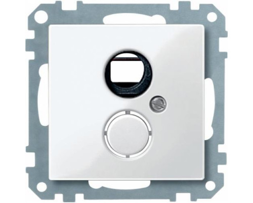 Лиц. панель розеточная Merten System M, 1х RJ45, плоская, внутренняя, цвет: активный белый (MTN290325)