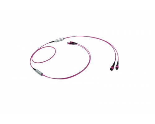 Комм. шнур оптический Eurolan, MTP/MTP, OM4 50/125, LSZH (нг(A)-HF), 100м, Ø 5,5мм, пурпурный хвостовик, цвет: пурпурный