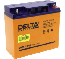 Аккумулятор для ИБП Delta Battery DTM, 167х77х181 мм (ВхШхГ),  Необслуживаемый свинцово-кислотный,  12V/17 Ач, цвет: оранжевый, (DTM 1217)