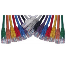 Шнур комм. Hyperline, кат. 5е, экр., RJ45/RJ45, PVC, 1.5м, зелёный