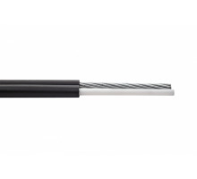 Кабель ВО Eurolan L04-AERIAL Central Tube,  32хОВ, OM4 50/125, ПЭ, Ø 16,7мм, снаружи зданий, гофрированная стальная лента, цвет: чёрный, стальной трос