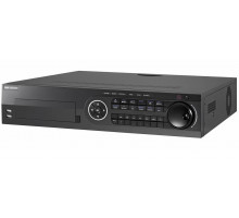 Видеорегистратор HIKVISION, каналов: 32, H.265+/H.265/H.264+/H.264, 8x HDD, звук Да, порты: 2х HDMI, 3x USB, VGA, CVBS, память: 64 ТБ, питание: AC220V