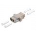 Cabeus DLC-DLC-MM Проходной соединитель LC-LC duplex, MM(для многомодового кабеля), корпус пластмассовый (SC Adapter Simplex dimension)