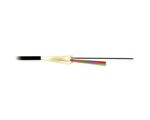 Кабель ВО Hyperline FO-DT-IN/OUT Tight Buffer,  8хОВ, OM2 50/125, LSZH, Ø 6,5мм, универсальный, небронированный, цвет: чёрный