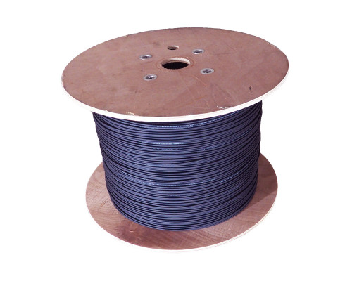 Кабель ВО BNH Tight Buffer,  4хОВ, OS2 9/125, LSZH-UV (нг(A)-HF), Ø 4,8мм, катушка, цвет: чёрный