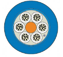Кабель ВО Siemon XGLO Loose tube,  48хОВ, OS2 9/125, LSOH, Ø 10,5мм, универсальный, водоблокирующие ленты, цвет: синий