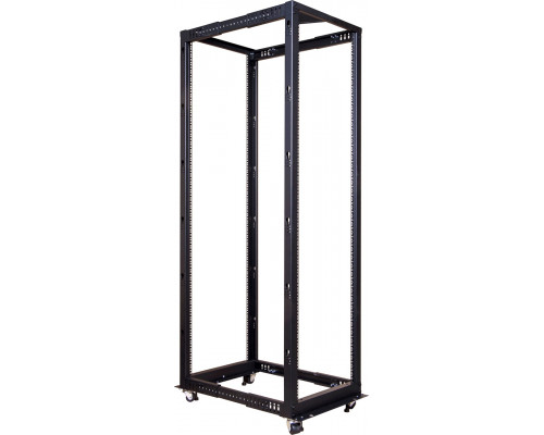 Стойка открытая 19" TWT, универсальная, 42U, 1020 мм Г, двухрамная, цвет: чёрный