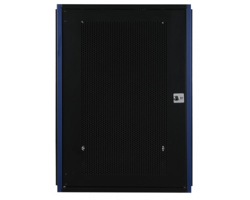 Шкаф телекоммуникационный настенный Datarex, 19&quot;, 18U, 757х600х450 мм (ВхШхГ), дверь: перфорация, разборный, цвет: чёрный