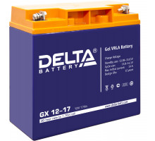 Аккумулятор для ИБП Delta Battery GX, 167х77х181 мм (ВхШхГ),  необслуживаемый электролитный,  12V/17 Ач, цвет: синий, (GX 12-17)