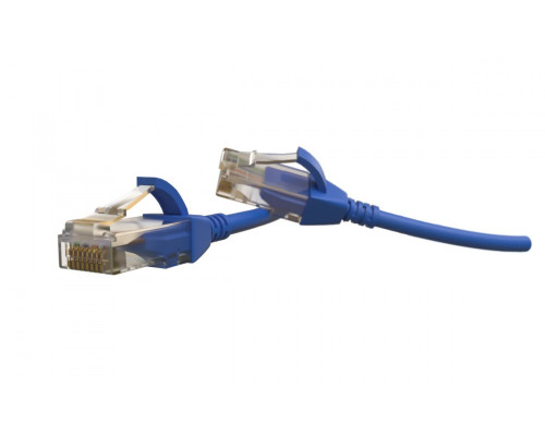 Шнур комм. Hyperline, кат. 6, неэкр., U/UTP, RJ45/RJ45, LSZH, AWG28 3м, синий