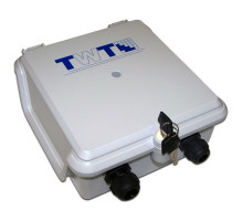 Бокс оптический TWT, 220х192х87 мм (ВхШхГ), с замком, цвет: серый, (TWT-DB10-5P/OUT)