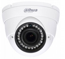 Видеокамера HDCVI Dahua, купольная, помещ./улица, 1 Мп, 1/3’, 1280x720, 25к/с, ИК-фильтр, цв: 0,05лк, объе-в: 2,7мм, DH-HAC-HDW1100RP-VF