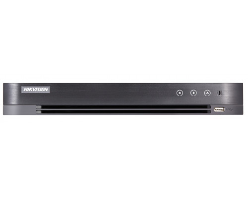 Видеорегистратор HIKVISION, каналов: 8, H.265+/H.265/H.264+/H.264, 2x HDD, звук Да, порты: HDMI, 2x USB, VGA, CVBS, память: 16 ТБ, питание: DC12V, с 4