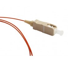 Пигтейл Hyperline, SC (MM), OM2 50/125, 1м, серый хвостовик, цвет: оранжевый