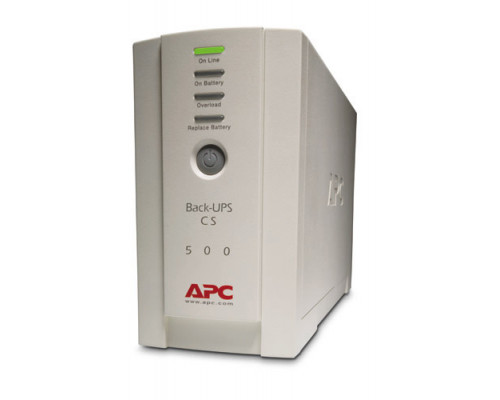 ИБП APC Back-UPS, 500ВА, линейно-интерактивный, напольный, 91х284х165 (ШхГхВ), 230V,  однофазный, (BK500EI)