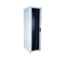 Шкаф телекоммуникационный напольный Lande EURObox, IP20, 26U, 1299х600х1000 мм (ВхШхГ), дверь: стекло, боковая панель: сплошная съемная, разборный, цв