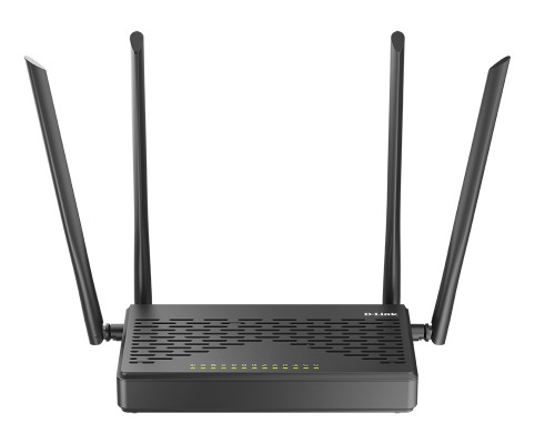 Маршрутизатор D-Link, DVG-5402, портов: 6, LAN: 4, WAN: 1, скорость мб/с: 1 167, антенн: 4, USB: Да, 32х123х206 мм (ВхШхГ), цвет: чёрный, DVG-5402G/GF