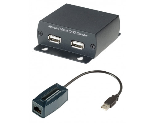 Удлинитель SC&T, USB, для клавиатуры и мыши, RJ-45, (KM03)