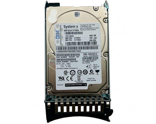 Жесткий диск IBM 900Gb 10K 16Mb SAS Slim-HS 2.5", 81Y9651