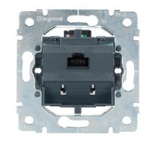 Розетка информационная Legrand Galea Life, 1x RJ45, кат. 5е, неэкр., RJ45, цвет: чёрный, (LEG.775761)