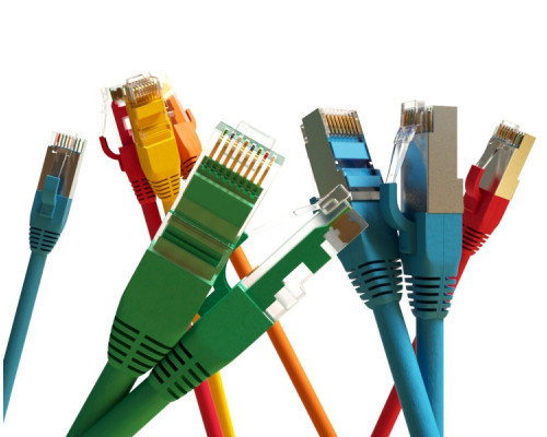 Шнур комм. Hyperline, кат. 6, экр., STP, RJ45/RJ45, LSZH, AWG24 3м, зелёный
