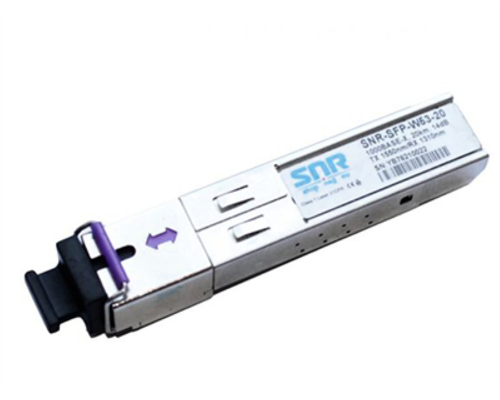 Модуль SNR SFP WDM, дальность до 20км (14dB), 1550нм, SNR-SFP-W53-20