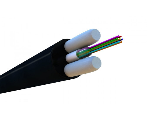 Кабель ВО Hyperline  FO-STFR-OUT Single Mode,  2хОВ, OM1 62,5/125, PE, Ø 4,6мм, снаружи зданий, небронированный, цвет: чёрный