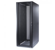 Шкаф серверный напольный APC NetShelter SX, IP20, 45U, 2124х750х1200 мм (ВхШхГ), дверь: перфорация, боковая панель: сплошная съемная, цвет: чёрный