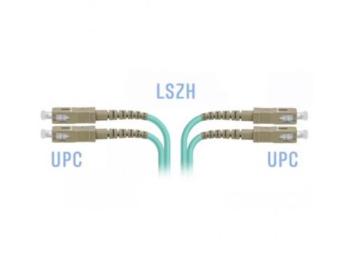 Патчкорд оптический BOUZ, SММ 62,5/125 SC/UPC-SC/UPC duplex, 10 м