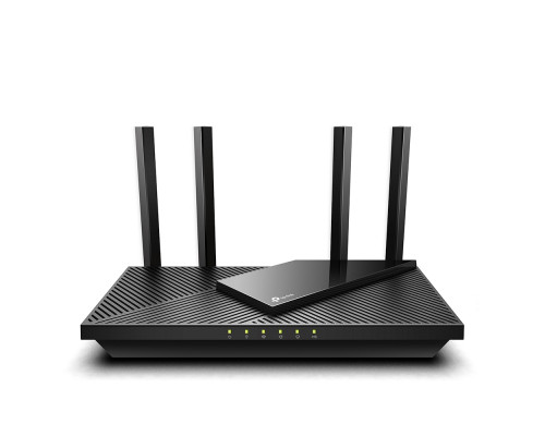 Маршрутизатор TP-Link, портов: 5, LAN: 4, WAN: 1, скорость мб/с: 2 976, антенн: 4, USB: Да, 41х261,1х134,5 мм (ВхШхГ), цвет: чёрный, Archer AX55