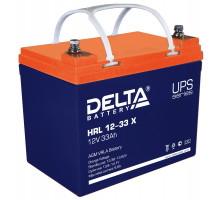 Аккумулятор для ИБП Delta Battery HRL-X, 168х130х195 мм (ВхШхГ),  необслуживаемый свинцово-кислотный,  12V/33 Ач, цвет: синий, (HRL 12-33 X)